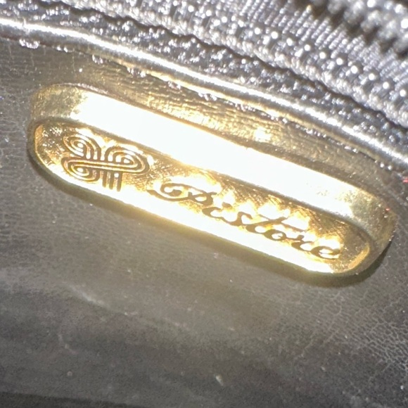 Vintage Pistore Italian Chic Black Woven Leather Shoulder Bag - Picture 9 of 13